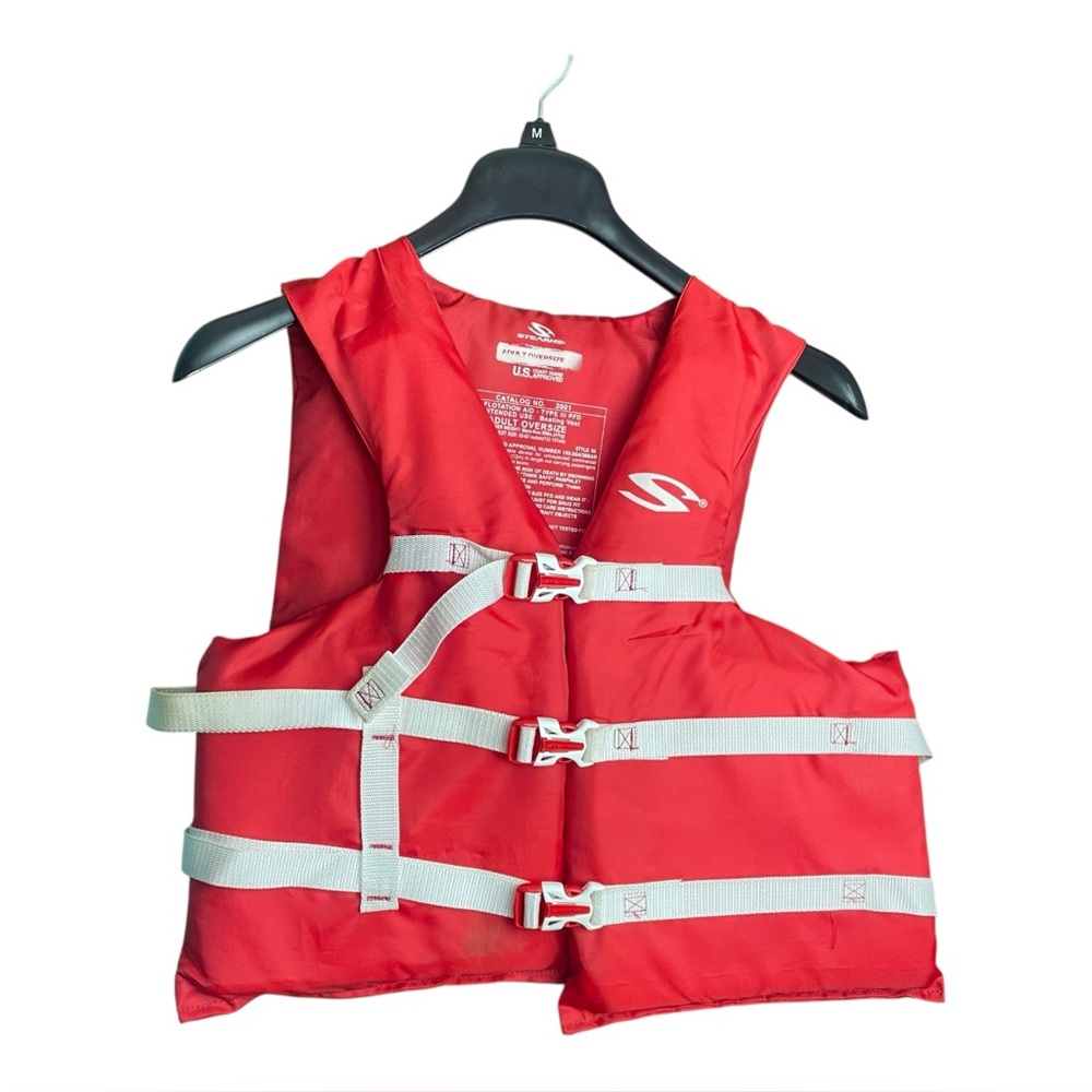 STEARNS Boating Sport Fishing Life Vest Adult Oversized 52-62 IN Chest